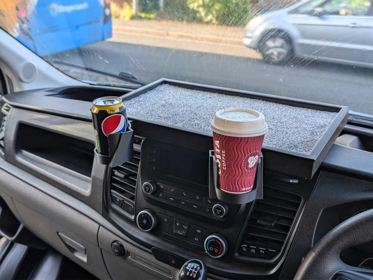 Dashboard Table with Phone Cup Holders for Ford Transit UK