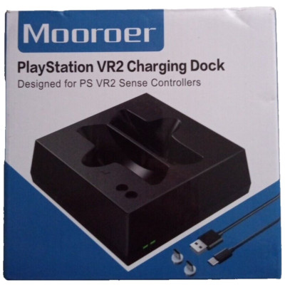VR2 Charging Dock, Playstation PS5 Controller Base Charger Station, Black, New