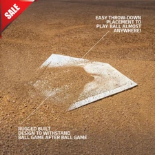 Baseball Base Set, Waterproof, Durable Rubber Weather Resistant & Tear Resistant