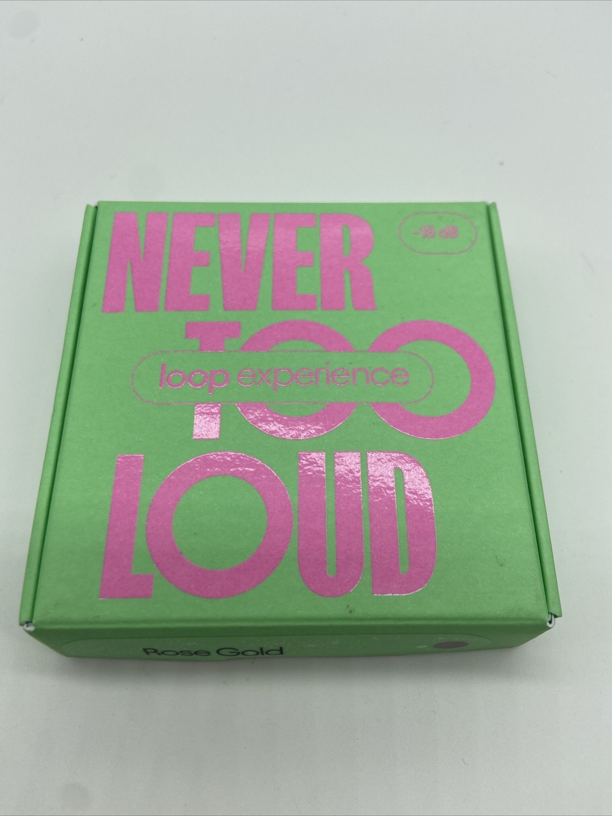 Loop Experience 18dB Noise Reduction Earplugs Rose Gold Open Box