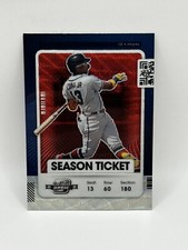 2 2021 Contenders Optic Ronald Acuña Jr. Red Wave #89 Season Ticket Braves