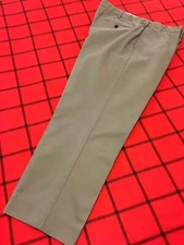 Lands' End Traditional Fit Men's Expandable Waist 42x28.5 Quality Khakis Pants