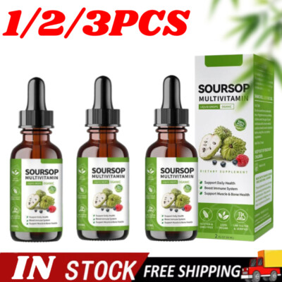 1-3X Soursop Multivitamin Flüssigkeitstropfen, BioSursop Blattextrakt