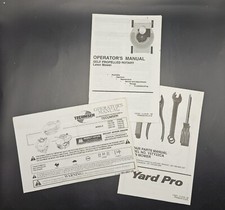 Tecumseh Operator's Manual Rotary Mower Engine/Yard Pro Repair Parts Manual