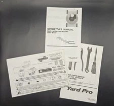 Tecumseh Operator's Manual Rotary Mower Engine/Yard Pro Repair Parts Manual