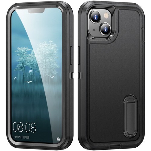 Stand Phone Case For iPhone 14 13 12 15 Pro Max Plus Shockproof Hard Phone Cover - Picture 14 of 22