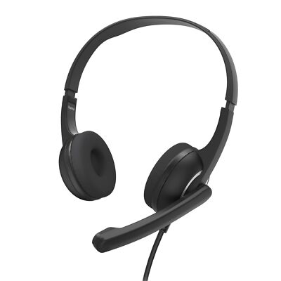 Hama PC Office On-Ear Stereo Headset HS-P150 V2, 2m Kabel, Mikrofon 3,5mm Klinke