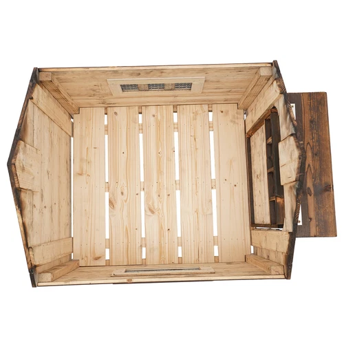 Pet House&Dog House with Window and Door for Dog within 10kg/22.05 lbs Brown New - Picture 17 of 18