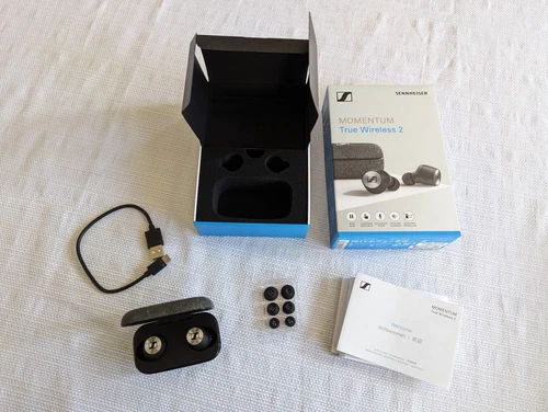 Sennheiser Momentum True Wireless 2 Noise Cancelling In-Ear Headphones - Black