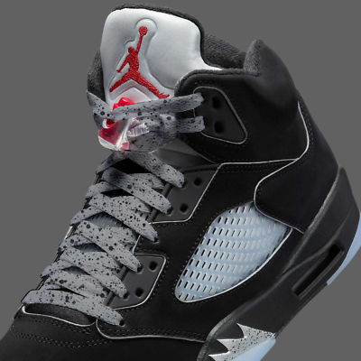 AJ5 Metallic Speckle Shoe Laces White Cement AJ4 Black Cement