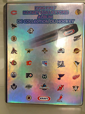 1996 96-97 Kraft Hockey Collectors complete set in album w/Lemieux