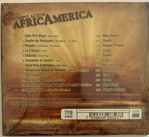 AFRICAMERICA FEAT QUEM / PEOPLE PROJECT / MAX VIANA / YUSA + MORE SEALED MEX CD - Picture 2 of 2