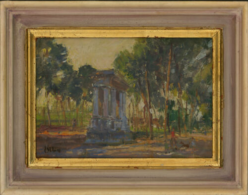 Ronald Olley (b.1923) - C. 2000 Öl, Die Borghese Gärten, Rom - Bild 1 von 4