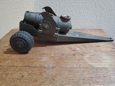 Big Bang Cannon Two Sets Duel Wheels Cast Iron Antique Toy 13" 6" 3