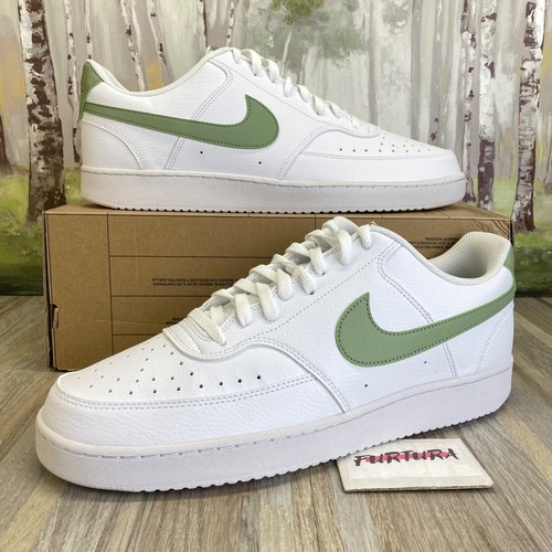 grey green nike shoes