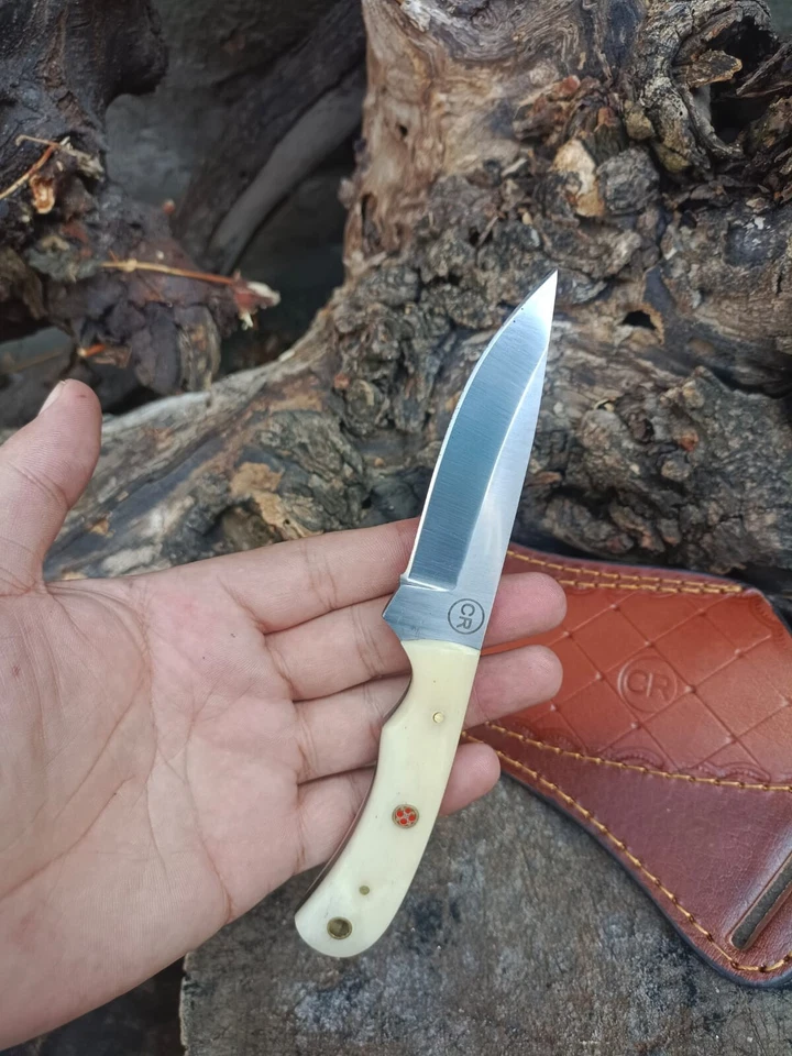 手工定制狩猎牛仔皮刀带骨柄和鞋 — 第 3/3 张图片