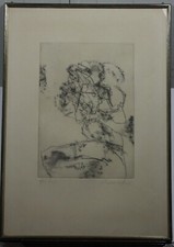 Print Grafik Radierung Informell Emil Schumacher Künstlerexemplar Handsigniert