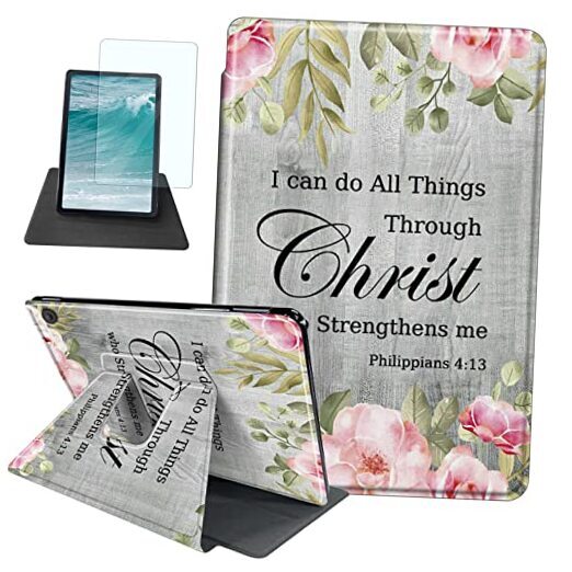 Rossy Case for Amazon Fire for Fire 11 Max 2023 Bible Verse Philippians 4-13