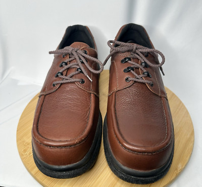Red Wing 6659 Men's 14D Brown Pebble Leather Steel-Toe Work Shoes Slip Resistant