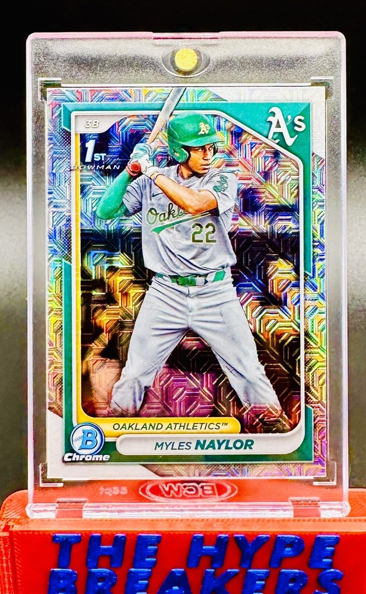 Myles Naylor 1st MOJO REFRACTOR 2024 Bowman Chrome #BCP-136