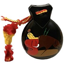 Vintage Castanets Hand Painted Bull Fight Matador Spanish Dance