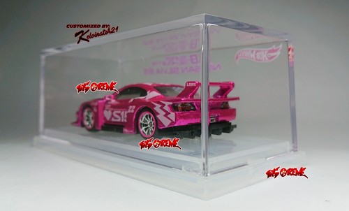 Hot Wheels CUSTOM SUPER TREASURE HUNT LBWK NISSAN SILVIA S15 RE.PINK WITH CASING - Picture 7 of 18