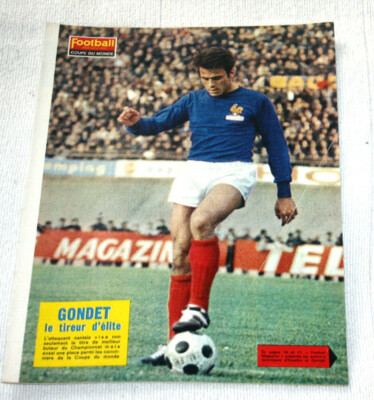 football poster Daniel Eon gardien de but FC Nantes équipe France 1966-67