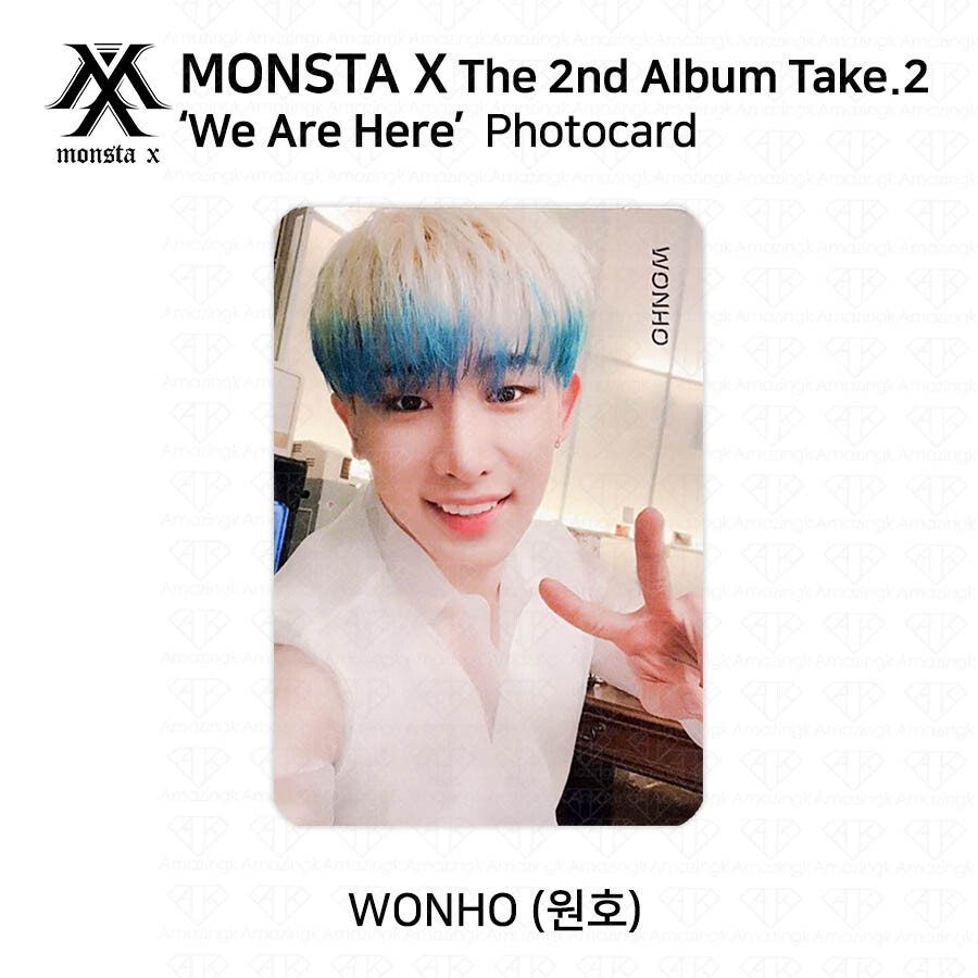 MONSTA X 2nd Album Take 2 We Are Here Official Photocard Wonho