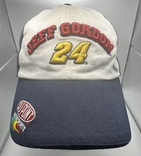Jeff Gordon Hat NASCAR Dupont Motorsports #24 Baseball Cap White Blue