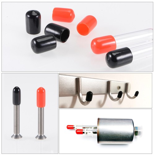 50 Stück Gummi Endkappen 5 mm 3/16" Schraubenkappe Abdeckung Schraubgewindeschutz klar - Bild 5 von 5