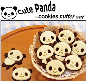 Set Of 4 Cute Panda Kawaii Animal Cookie Cutter Diy Kitchen Cooking Cake Mold Ebay