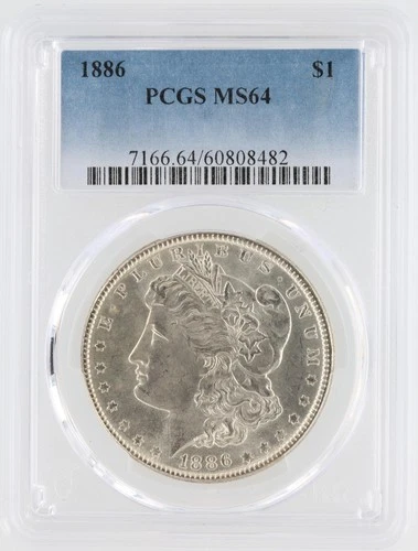 1886 Morgan Silver Dollar PCGS MS64 S$1 Philadelphia Minted No Reserve