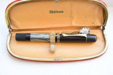 PELIKAN 100 GREY MARBLE FOUNTAIN PEN ORIGINAL PELIKAN GOLD NIB 1931-39'