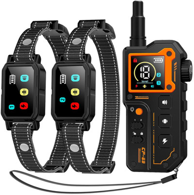 Collar adiestramiento perros 2 con control 3300ft vibración sonido luz IPX7