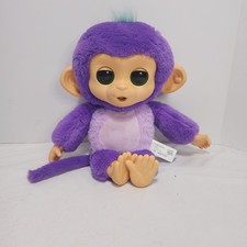 FINGERLINGS Care N Cuddles "SUNNY" Interactive Baby Monkey Purple Monkey Only 