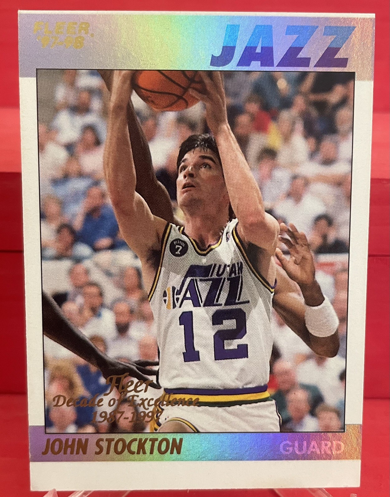 1997-98 Fleer Decade of Excellence John Stockton Rare Traditions Foil SP
