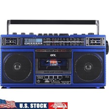 Portable Bluetooth Cassette Player Boombox AM FM Radio USB SD Recorder