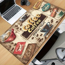 40 90cm1pc Custom Coffee Shop Theme Desk Mat - Personalized NameText, Non-Slip R