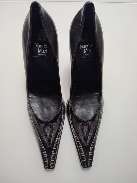 Women Nando Muzi Heels Black Leather 40