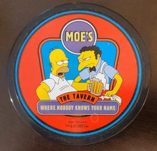 The Simpsons Moe’s Tavern Coaster - 2002 - Where Nobody Knows Your Name - Fox