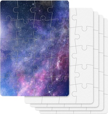 Thinp 5 Stück Wärmeübertragung Puzzleteile Blanko-Puzzle Su