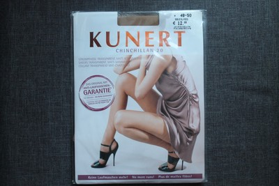 Vintage KUNERT Chinchillan Feinstrumpfhose Gr. 48 - 50 Soleil 20 den Neu OVP