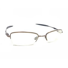 Oakley Sculpt 2.0 Toast Brown Half Rim Eyeglasses Frames 50-18 142 Designer