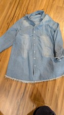 Denim Blouse Zilcremo - 2XL - Women's Denim Shirt