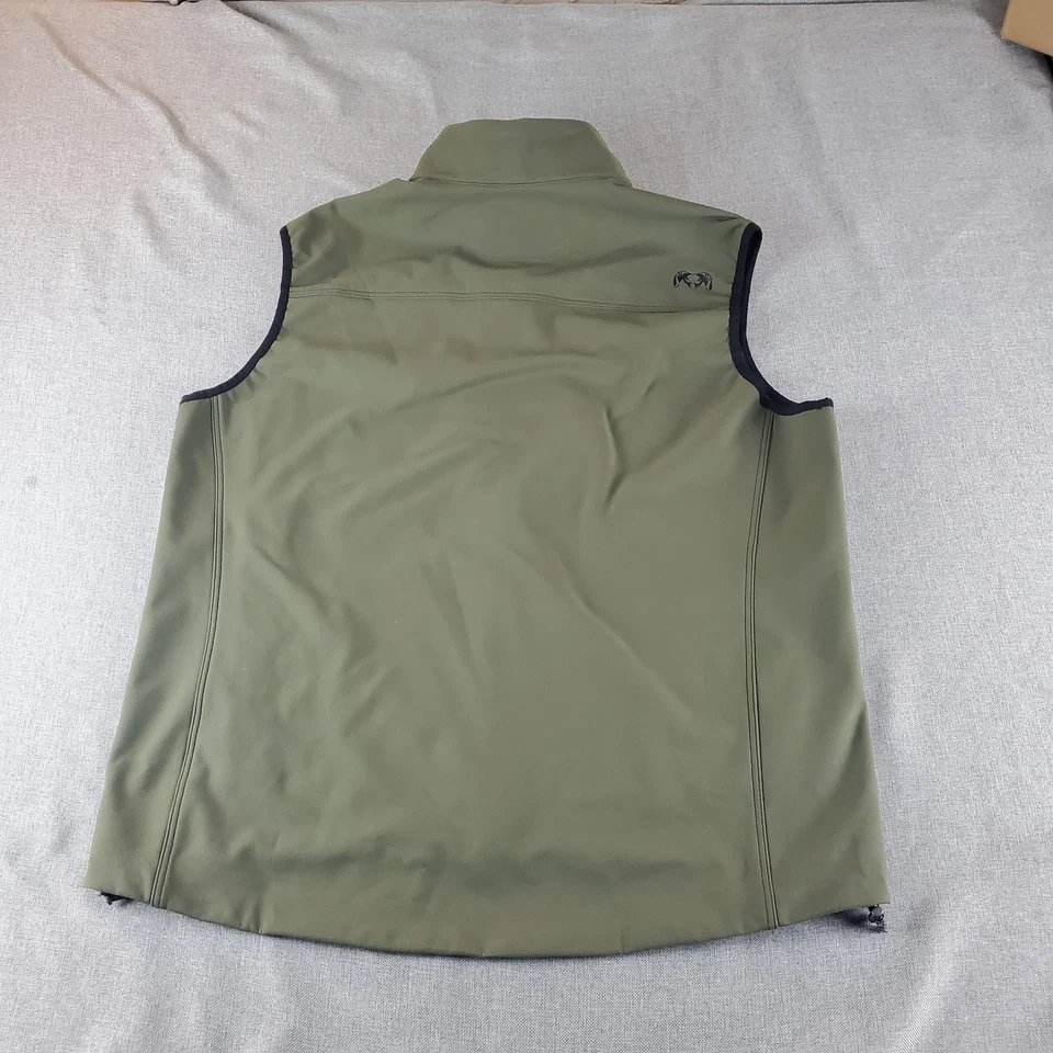 Kuiu Guide Hunting Vest Mens XXL Primeflex DWR Fleece Olive Green Logo Hunting - Image 3 of 4