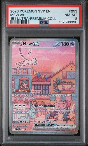 2023 POKEMON SVP PROMO 151 ULTRA-PREMIUM COLLECTION #053 MEW EX PSA 8
