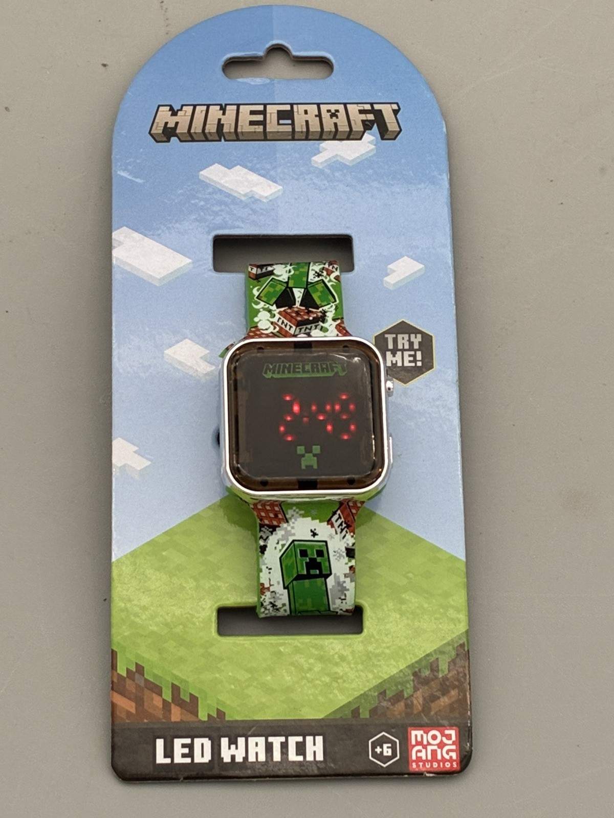 Minecraft LED Watch Mojang Studios Ages 6+ by Accutime Watch Brand New
