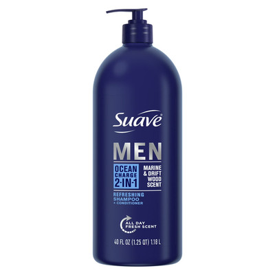 Suave Men 2-in-1 Shampoo & Conditioner 40 fl oz   Ocean Charge Moisturizing