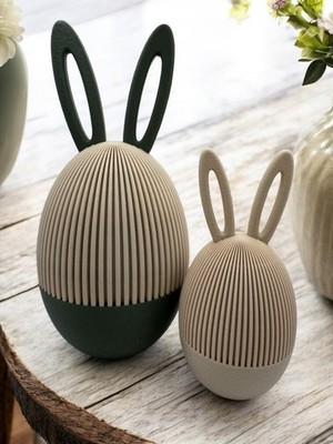 3D-gedruckte Japandi Ostereier Geschenkbox, minimalistische Osterdekoration