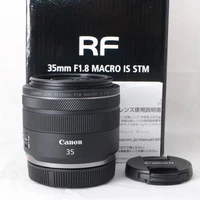 Canon RF35mm F1.8 Macro Wide-Angle Lens with IS STM and EOSR Compatible (RF3518M
